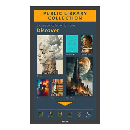 Philips 3000 series 43BDL3751T/00 visualizzatore di messaggi Pannello piatto interattivo 108 cm (42.5") LCD Wi-Fi 450 cd/m² 4K Ultra HD Nero Touch screen Processore integrato Android