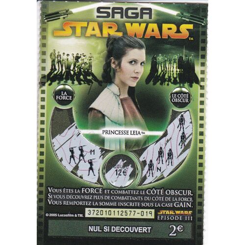 Ticket De Grattage Française Des Jeux Star Wars
