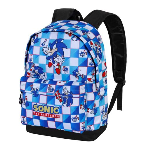Sega-Sonic Blue Lay Sac à dos HS FAN 2.0, Bleu