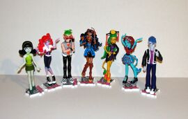 Monster High Lot De 7 Figurines Poupées Mattel 2014