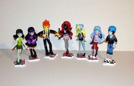 Monster High Lot De 7 Figurines Poupées Mattel 2014
