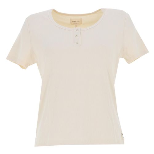 Tee Shirt Manches Courtes Happy And So Lea T-Shirt Reg Cotele Creme Ecru L