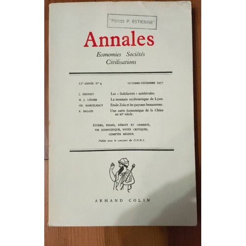 Annales Économies Sociétés Civilisations. Octobre-Décembre 1957
