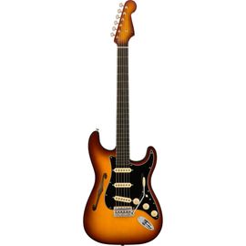 Fender Limited Edition Suona Stratocaster Thinline Eb Violin Burst Guitare Semi-Hollow Body Avec Étui Deluxe Blonde