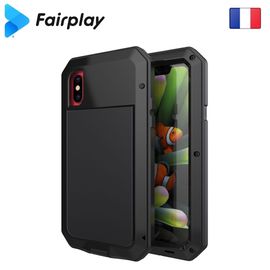 Coque Anti-Choc Fairplay Vega Iphone Xr Aluminium Noir