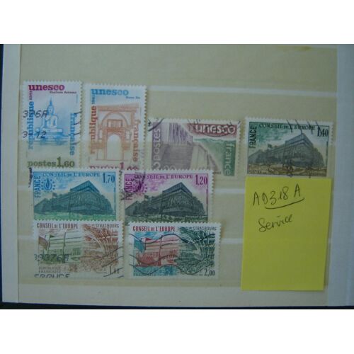 Ad 318 A // Lot France Timbres Obliteres De Service /Unesco.