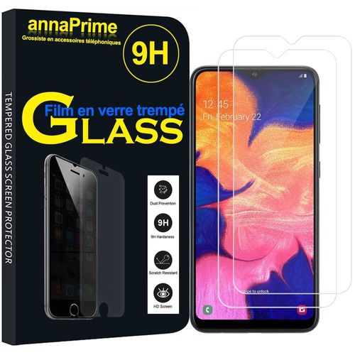 Lot / Pack De 2 Films Verre Trempé Pour Samsung Galaxy A10 6.2" Protection D'écran