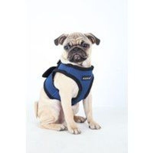 Puppia Harnais Super Soft B (Step) Bleu Foncé S