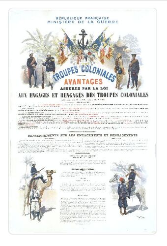 Affiche Troupe Coloniale