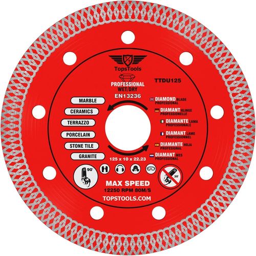 1 Lame De Scie Circulaire Ttdu125 125 Mmx10 Mmx22,23 Mm-Compatible Avec Bosch Dewalt Makita Milwaukee Et Beaucoup D'Autres.