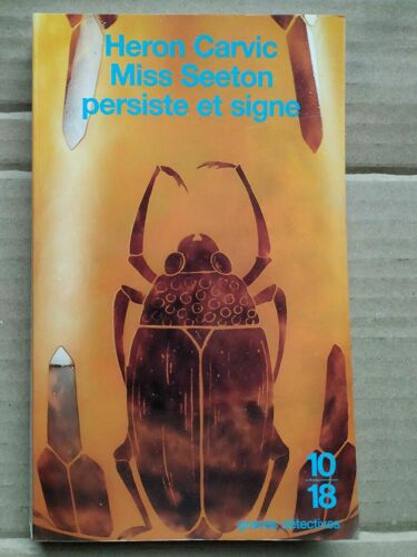 Heron Carvic Miss Seeton Persiste Et Signe 1018