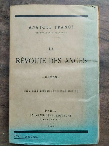 La Révolte Des Anges Calmann Lévy