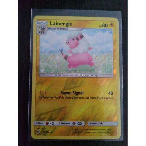 Carte Pokémon Française Reverse 77 /214 Lainergie Tonnerre Perdu