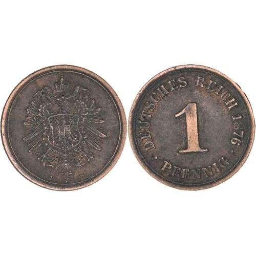 Allemagne - 1876 - 1 Pfennig - Hanovre (B) - 09-222