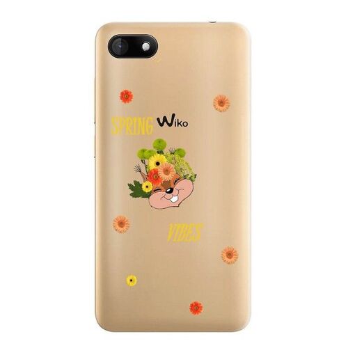 Coque Sunny 3 Spring Vibes Ecureuil Fleur Transparente