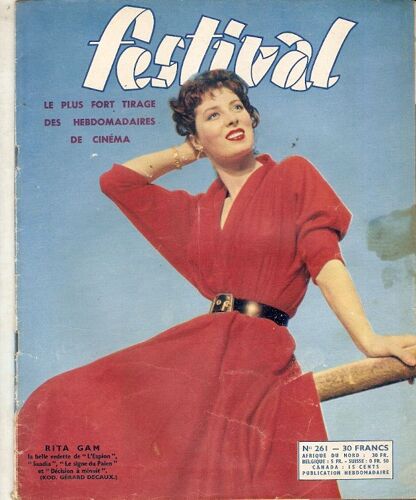 Gilles Sala 1/2p/ Luis Mariano Carmen Sevilla La Belle De Cadix 3p/ Rita Gam Couv + 1p/ Giselle Pascal 1p/ Jean Gaven 1/2p/ Jacqueline Porel 1p/ 261