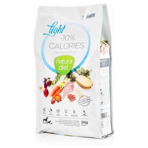Natura Diet - Croquettes Light -10% Calories Dinde Pour Chien - 3kg