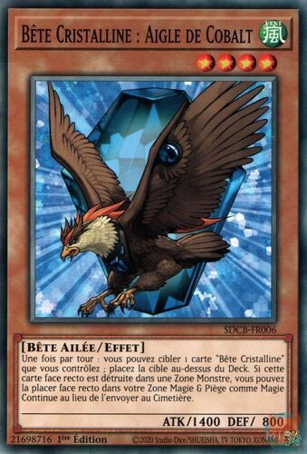 Yu Gi Oh Dcb Fr006 Bête Cristalline Aigle De Cobalt