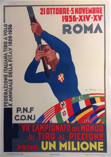 Affiche Rome 1936