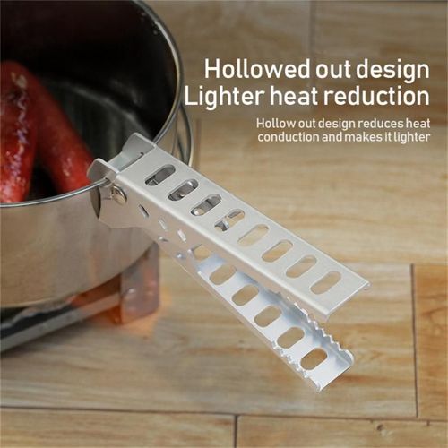 Pince À Plat Double Tête, Support D'ustensiles De Bol Chaud, Pince À Aliments, Pince À Aliments, Accessoires De Barbecue Pour Cuisson En Plein Air, Outil De Cuisine
