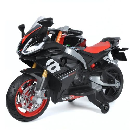 Aprilia Rs660 - Moto Electrique Pour Enfants - 12v - 3 À 6 Ans - Noir