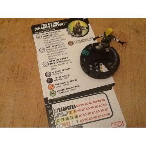 Heroclix- The Hydra ( Sharon Carter )#027 (Extension Marvel Earth -X)