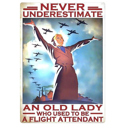 Affiche Never Underestimate An Old Lady