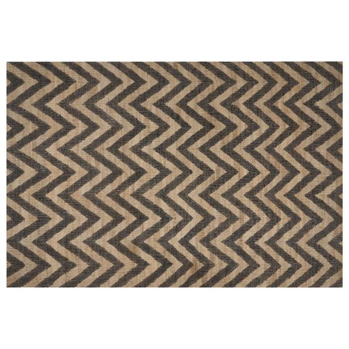 Tapis En Jute Beige Et Noir 200 X 300 Cm Dedepinari
