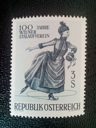Timbre Autriche Yt 1066 Patinage Artistique 1967 ( 18412 )