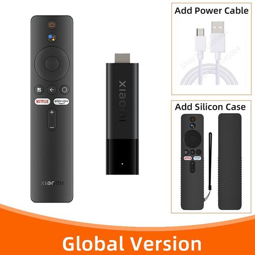 BlackCase ncable - Xiaomi-Clé TV 4K, Façade Core, 2 Go de RAM, 8 Go de ROM, Doyen Bluetooth 5.0, WiFi, Android TV Stick, Google Assistant, Version globale