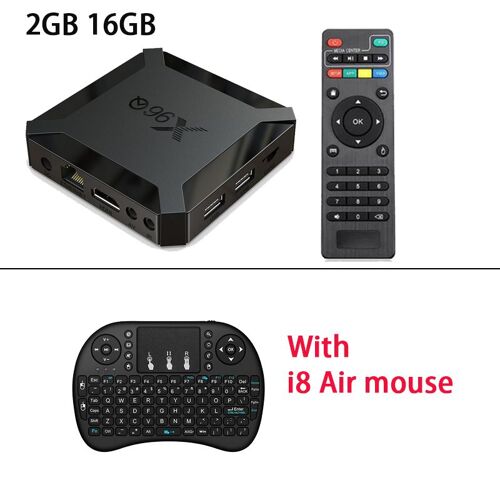 2 Go 16 Go i8 - X96Q Smart TV Box, Android 10, Allwinner H313, 2.4G, Wifi, 3D, 2G16G, HDR10 +, 4K, 60fps, Lecteur multimédia, Décodeur, Console