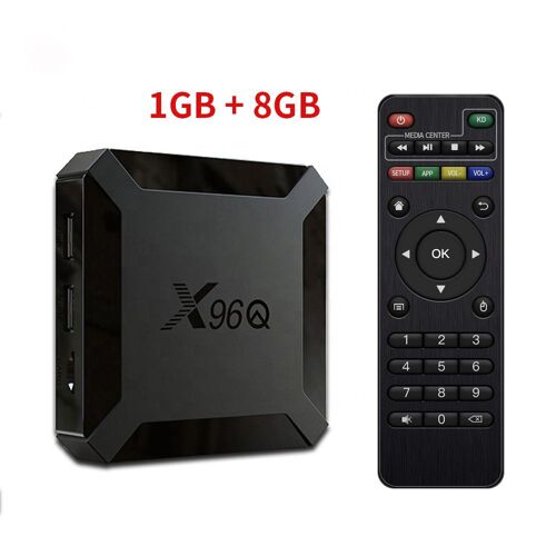 1 Go 8 Go - X96Q Smart TV Box, Android 10, Allwinner H313, 2.4G, Wifi, 3D, 2G16G, HDR10 +, 4K, 60fps, Lecteur multimédia, Décodeur, Console