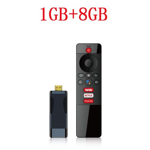 1 Go 8 Go - Télécommande vocale Bluetooth S96 TV Stick, Android 10.0, Allwinner h313, 2.4G, 5G, WiFi, HDR10, 4K, H.dissis, TV Box, Netflix