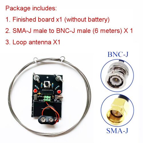 Radio réglable à faible bruit 0.1-150MHz de gain d'onde courte de HA SDR d'antenne de boucle magnétique active de Hisonauto AMLA150 mieux que MLA-30
