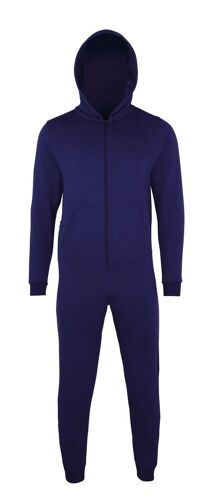 Combinaison - Grenouillère Sweat À Capuche Enfant - Cc01j - Bleu Marine