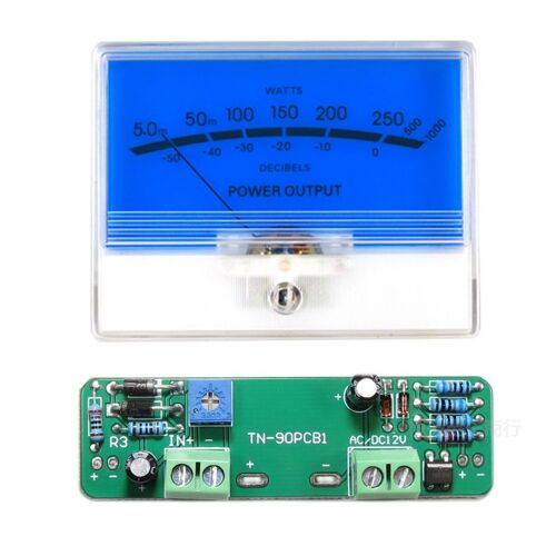 Bleu et conducteur - Indicateur de carte d'amplificateur de tube de préampli stéréo, compteur de puissance audio de préampli VU, pointeur rétro4.2 de pilote, DB