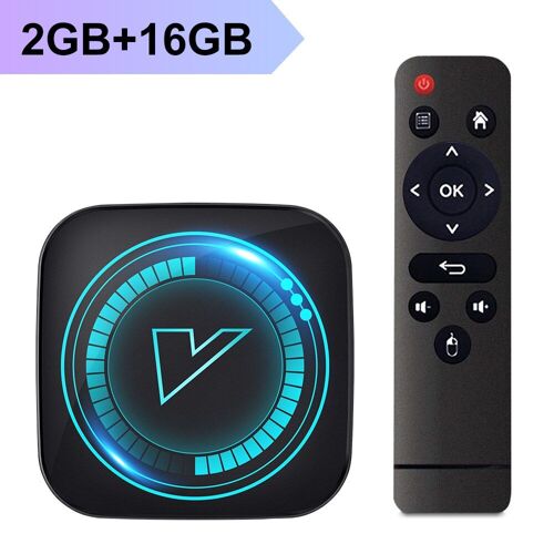 2 Go 16 Go - H618 Smart TV Box Android 12 Allwinner Quad Core Cortex A53 Soutien 8K Vidéo Wifi Google Voix Media Player Set Top Box
