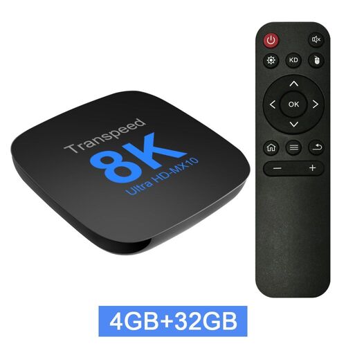 MX10 32G - Android 13 TV Box ATV Double Wifi Avec TV Apps 8K Vidéo BT5.0 + RK3528 4K 3D Voix Media Player Set Top Box