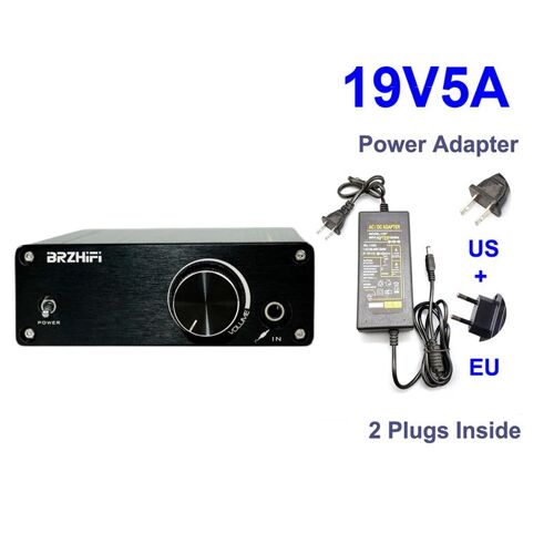 Ampli 19v5a - amplificateur de puissance Audio numérique MA12070, 2x80W, pour haut-parleurs 20W   200W HiFi stéréo classe D Aux DC15-19V