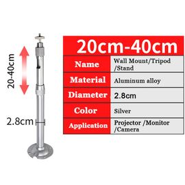 20-40 cm - Adjustable 360 Degree projector bracket for ceiling Loading 10KG for UNIC Excelvan JmGo Projector