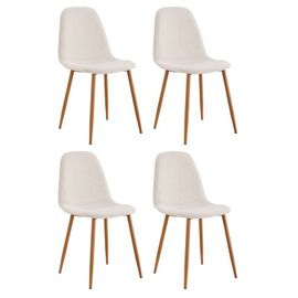 Paris Prix - Lot De 4 Chaises Design "Poésie" 86cm Multicolore