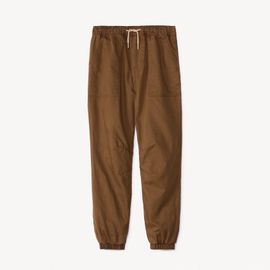 Pantalon Jogger Uni Et Doublé Jersey Pour Garçon - Chocolat