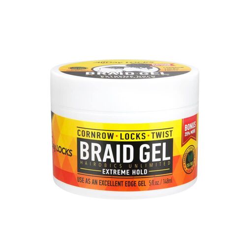 Braid Gel, Gel Coiffant Pour Tresse, Braid Styling Gel, Gel Coiffant Qui Tient Toute La Journée, Cire Coiffante À Haute Brillance, Gel Dreadlocks Pour Tous Les Styles De Cheveux. 