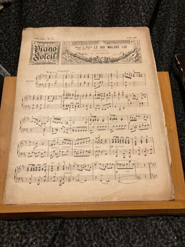 Revue Piano Soleil N°19 8 Mai 1898 Partition Chabrier Henri Maréchal