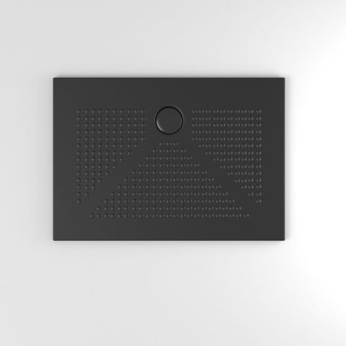 PLATEAU DE DOUCHE 70X100 EN CÉRAMIQUE NOIRE | DELFINO