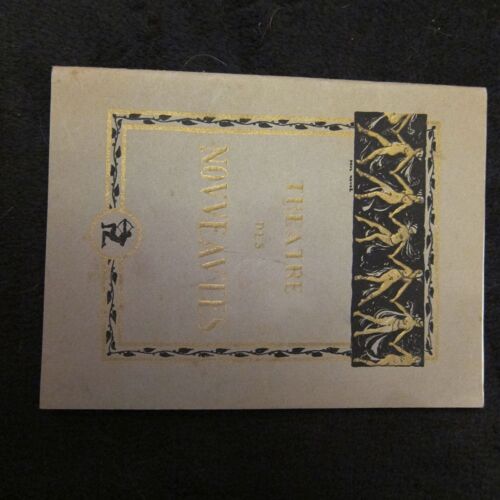 Theatre Des Nouveautés Paris - La Revue Des Nouveautés De Rip- Arletty- Michel Simon -Felix Paquet