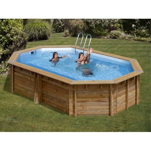 Piscine bois Cannelle 5,51 x 3,51 x 1,19 m - Gré