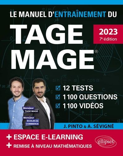 Le Manuel D'entraînement Du Tage Mage - 12 Tests Blancs, 1100 Questions, 1100 Vidéos