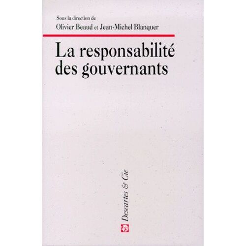 La Responsabilité Des Gouvernants