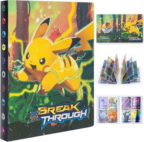 30 Pages Titulaire Carte Album, Classeur Compatible Avec Cartes, Porte Carte À Collectionner, Contenir Jusqu'à 240 Cartes, Pour Photo Cartes (B)